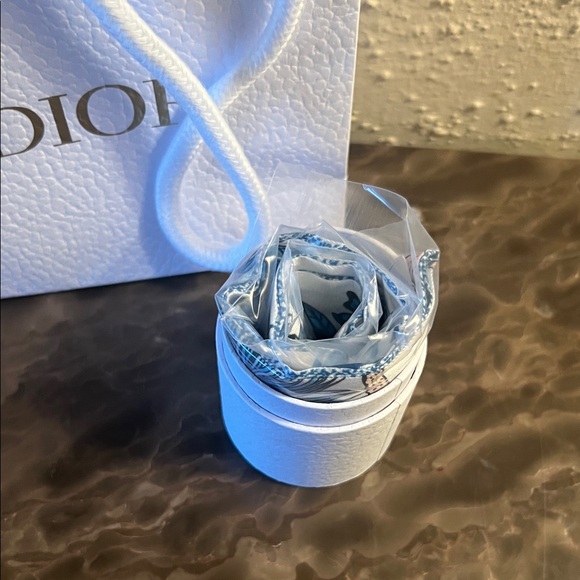 Dior Blue and White Butterfly Twilly GWP - Picture 5 of 5